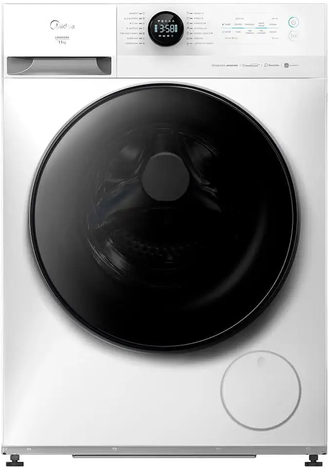 Máquina de Lavar Roupas Midea 11kg Slim Healthguard Wi-fi Conectada Smarthome Inverter Branca 127v