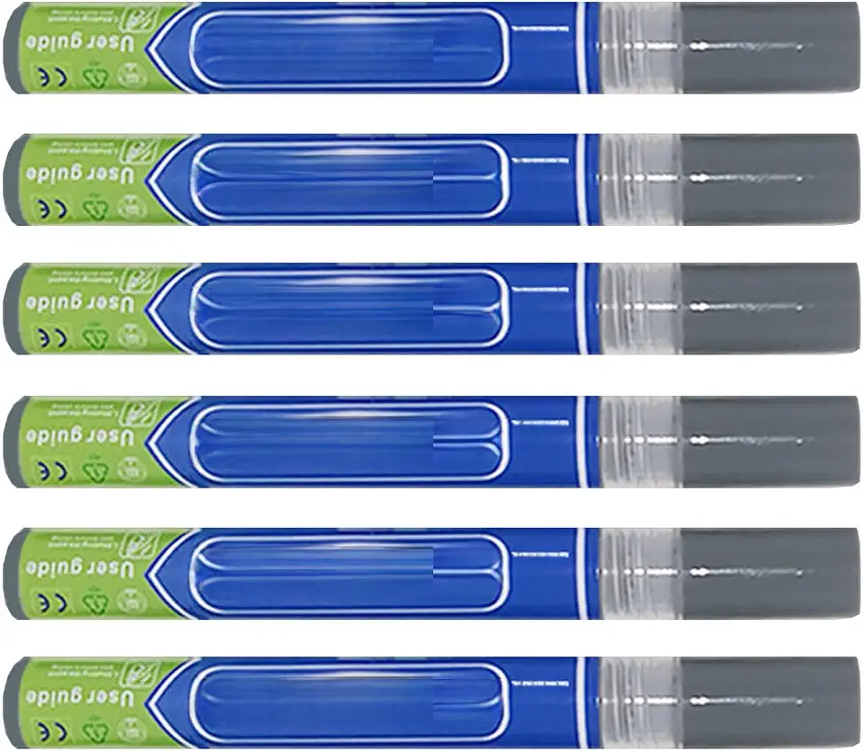 Caneta Reparadora De Rejunte 6 Unidades Ponta 3mm Restaurador Impermeável - Tinta Permanente Secagem Rápida Marcador Para Parede E Chão