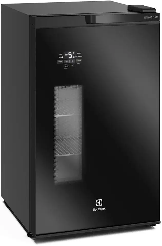 Electrolux Cervejeira Home Bar Electrolux Frost Free 100L Porta de Vidro Preta (EB100) 127V