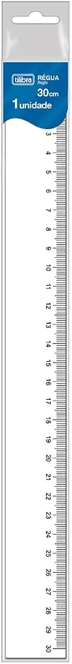 REGUA 30CM PLASTICA TILIBRA
