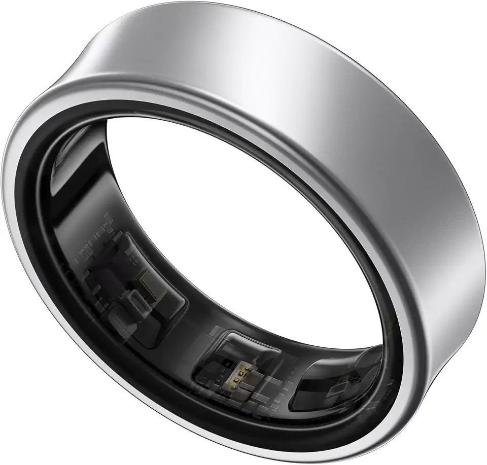 Samsung Galaxy Ring Tamanho 6, Monitor de treino, rastreador de sono, bateria de até 7 dias, Material em titânio - Titânio Prata