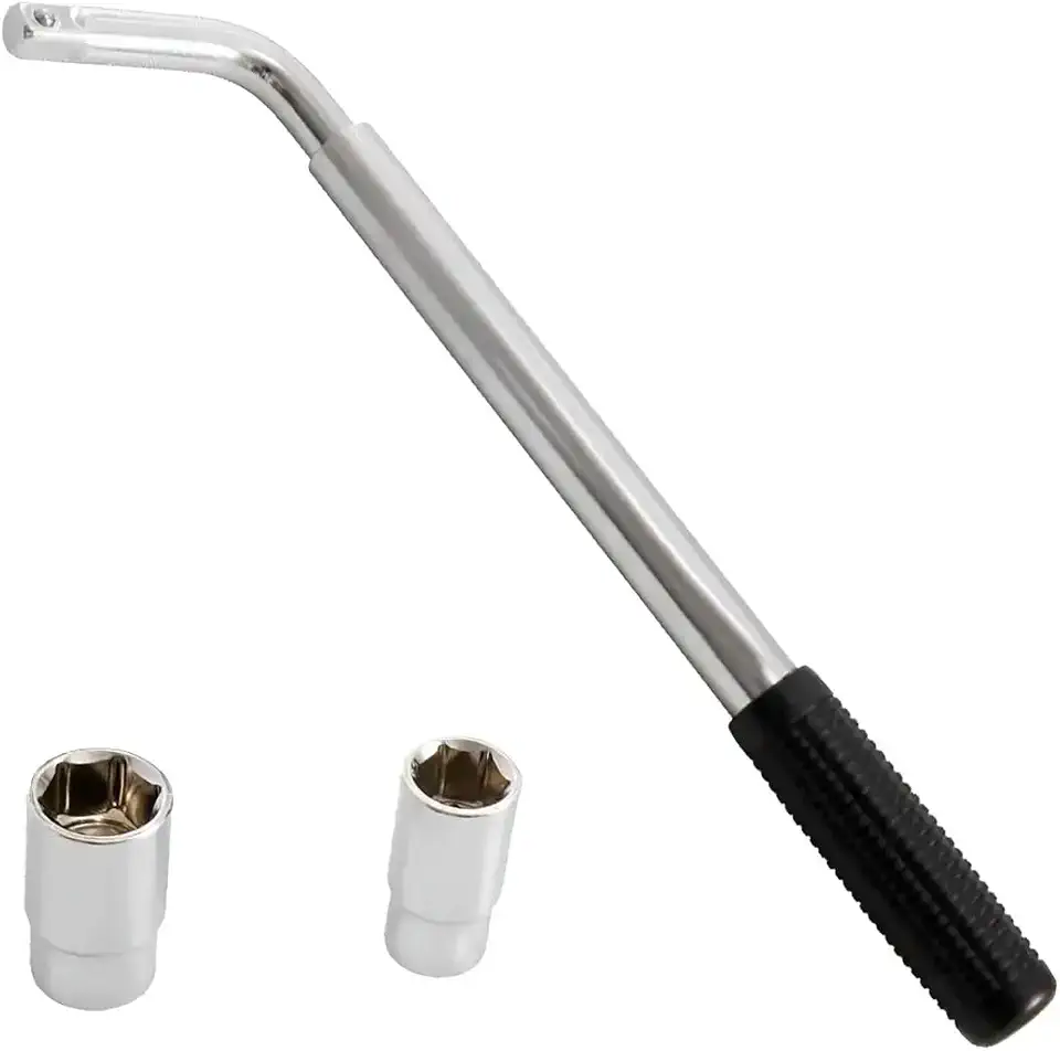 Chave de Roda Telescópica 1/2” com Soquetes 17/19 e 21/23mm – Aço Reforçado | Extensível Alta Força | Ideal para Carros e SUV