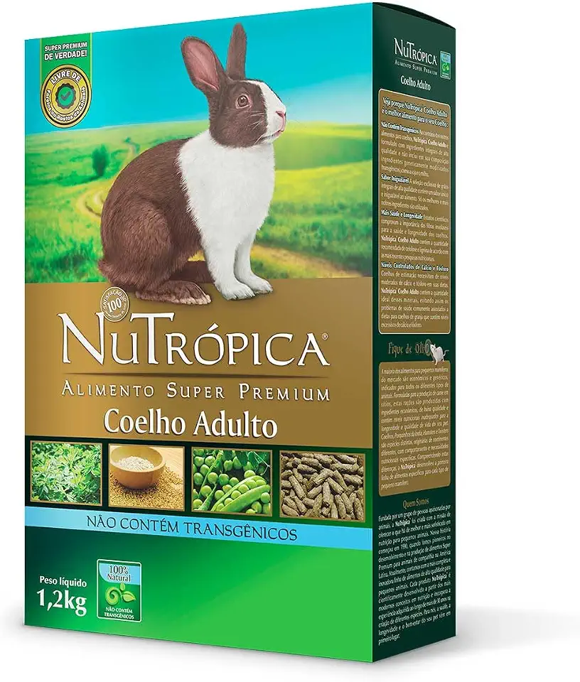 Ração Nutrópica Extrusada Coelho Adulto 1.2Kg