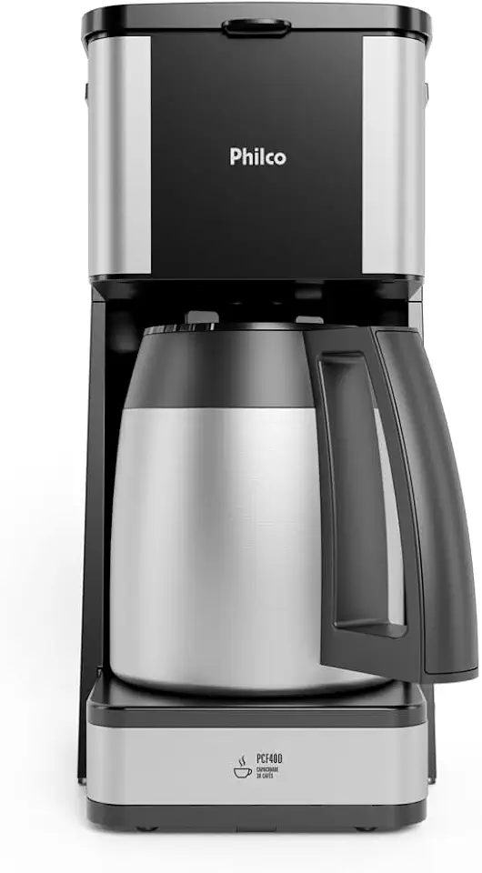 Cafeteira Philco 40 cafezinhos 1,6L Jarra em Inox PCF40D 127V