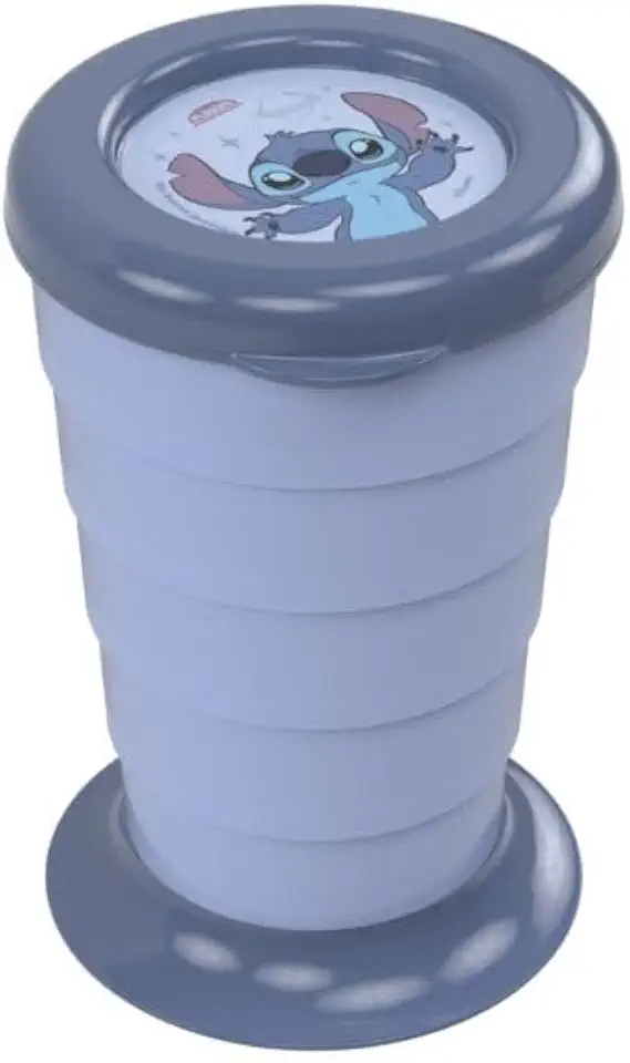 Copo Retrátil Stitch 330 ml Plasútil