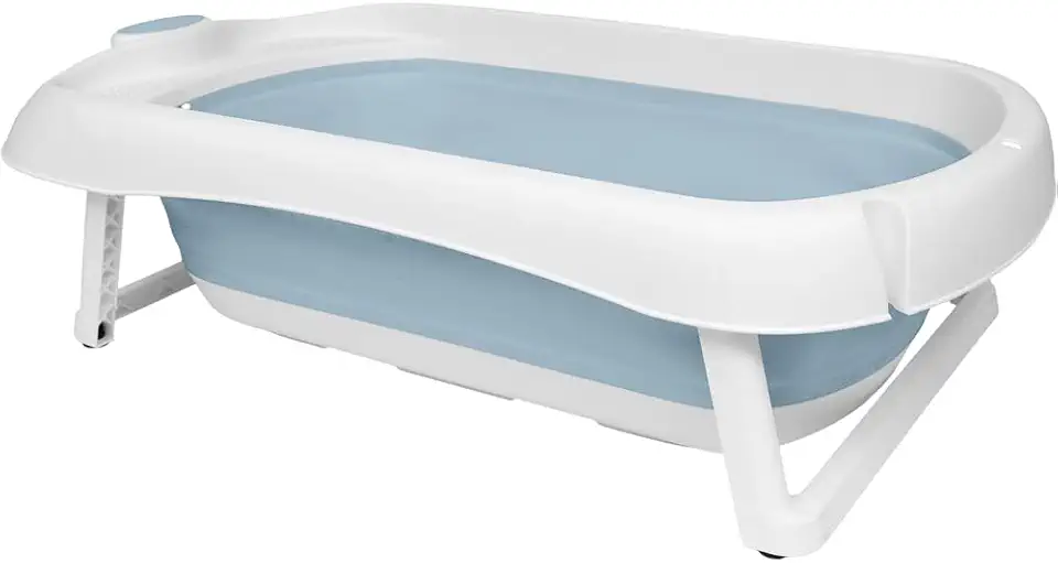 Buba Banheira Dobrável Silicone E Plástico Portátil (Azul)
