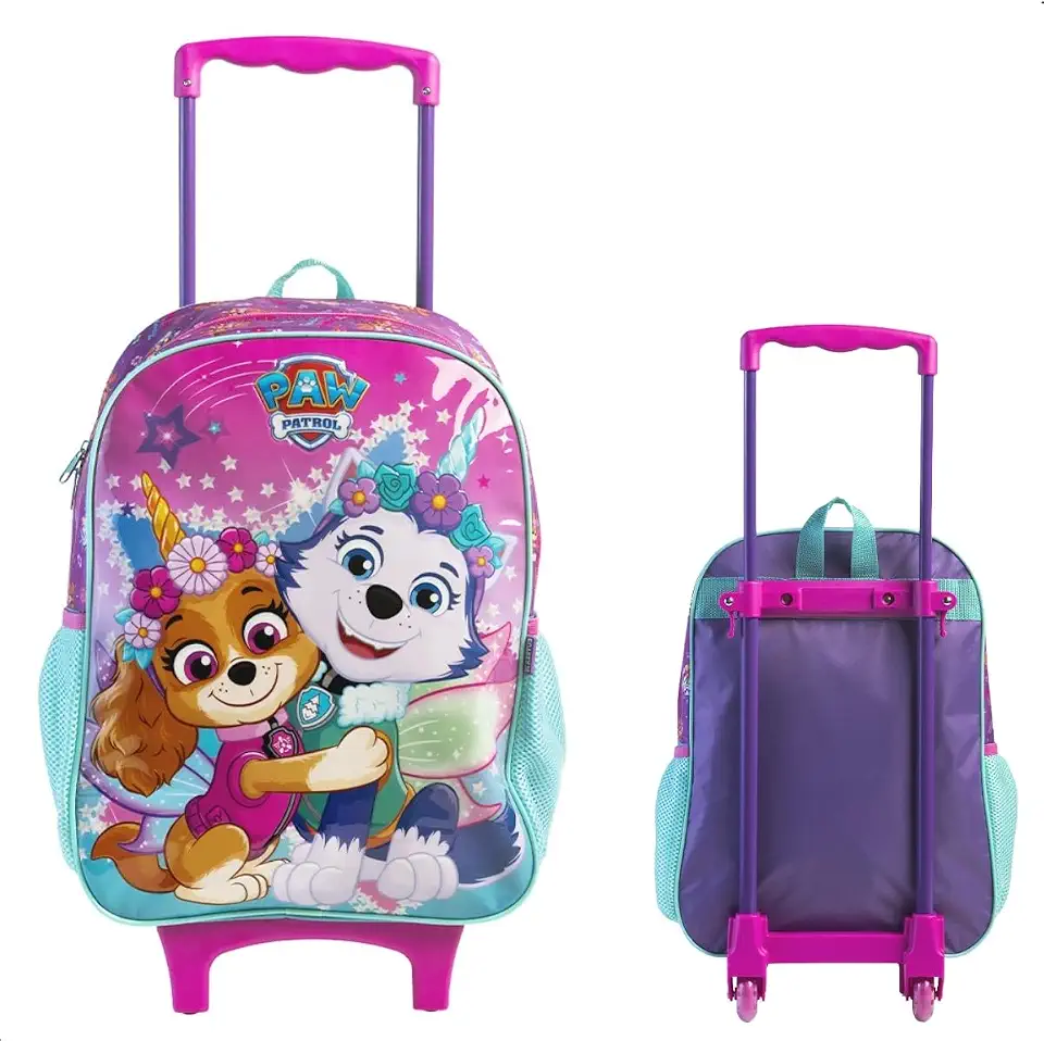 Mochila Rodinha Patrulha Canina Skye Everest Escolar Xeryus 15250