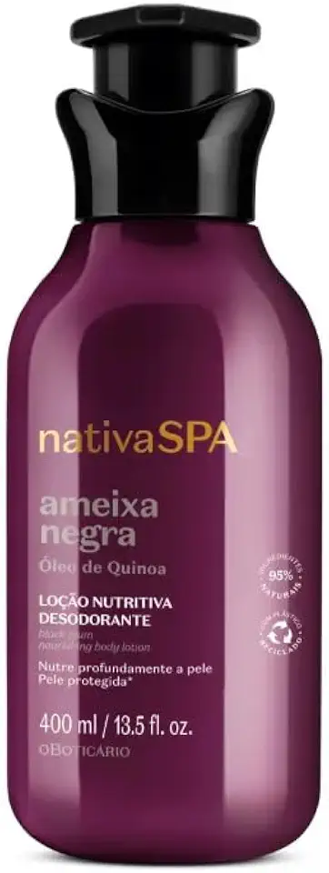 Loção Hidratante Desodorante Corporal Nativa Spa Ameixa Negra 400ml