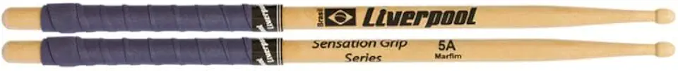 Baqueta Liverpool Sensation Grip Serier – 5A Ponta De Madeira – Roxa