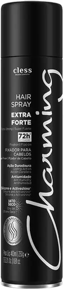 CHARMING Hair Spray Fixador 400 Ml Black Unit Charming