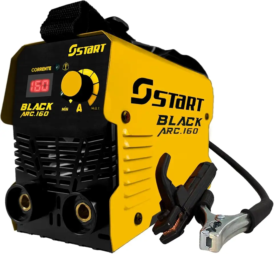 Máquina De Solda Inversora Tig Black Arc Start 160a Serralheiro Mma Eletrodo 220v