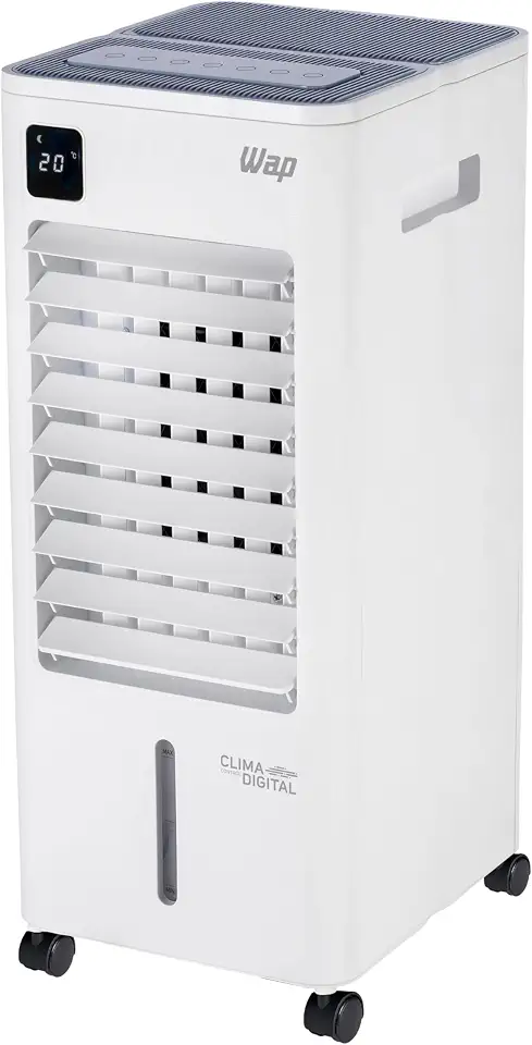 WAP Climatizador de Ar Torre CONTROL DIGITAL 3 em 1 - Climatiza, Umidifica e Ventila, Painel Touch, Controle Remoto e Blocos para Congelamento 220V