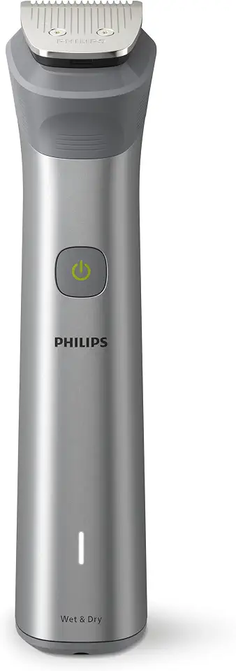 Aparador de Pelos Multigroom 12 em 1 Philips Series 5000 para Rosto, Corpo e Cabelos, Tecnologia BeardSense, À Prova d´água - Bivolt, Máquina de Barba MG5950/15