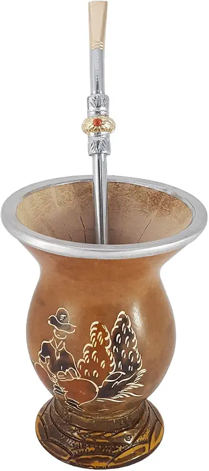 Conjunto Kit Cuia E Bomba Para Chimarrão Mate Terere Porongo Gaucho Promate