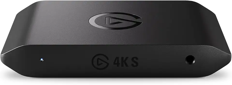 Elgato 4K S – Placa de captura externa para PS5, Xbox Series X/S, Switch 2, PC, Mac, iPad | 4K60, 1440p120 ou 1080p240 Passthrough and Capture, HDR10, VRR, USB-C, Latência Quase Zero