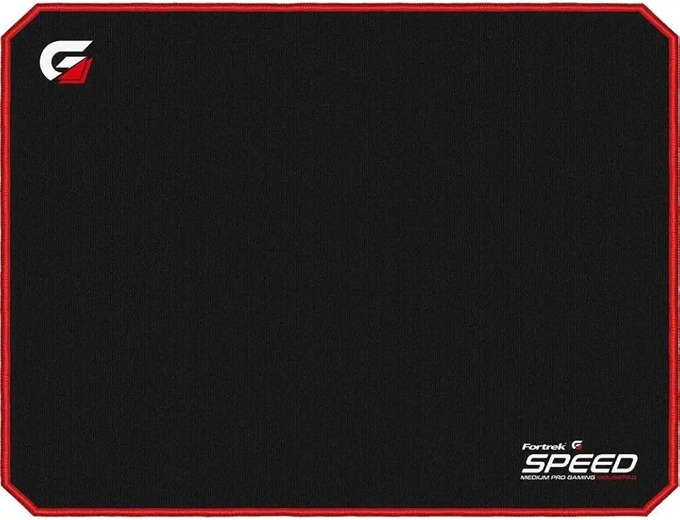 Mousepad Gamer Fortrek Speed MPG101, Médio (320X240mm), Preto/Vermelho - 72692