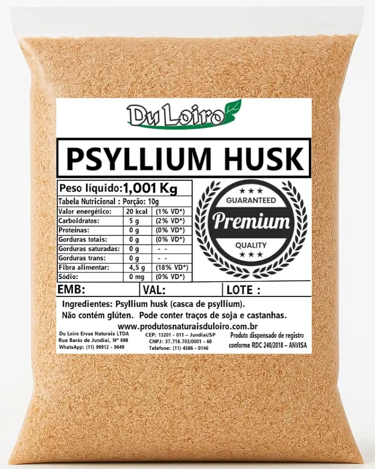 PSYLLIUM HUSK FIBRA (100% NATURAL) 1Kg - PSILLIUM