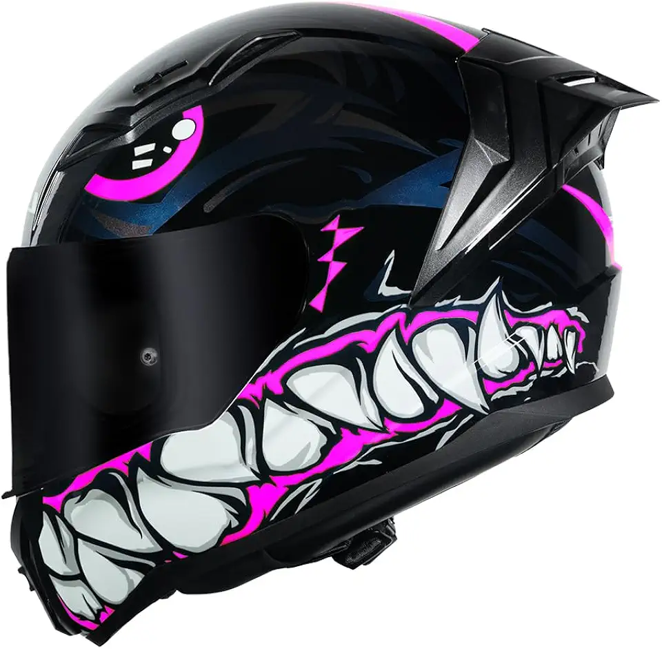Capacete Feminino Ls2 FF810 Vigo Sarbul Preto Rosa