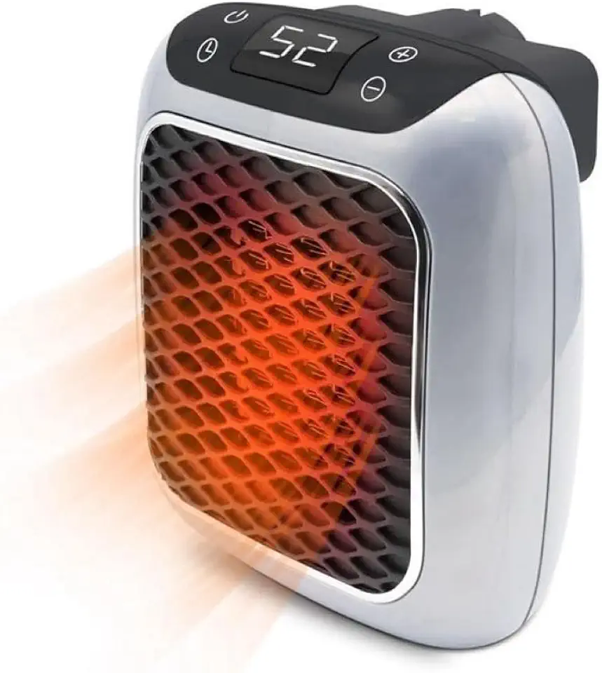 Mini Aquecedor de Parede Pequeno Portátil - Compacto e de Fixação Fácil, Ideal para Casa, Escritório e Ambiente Interno