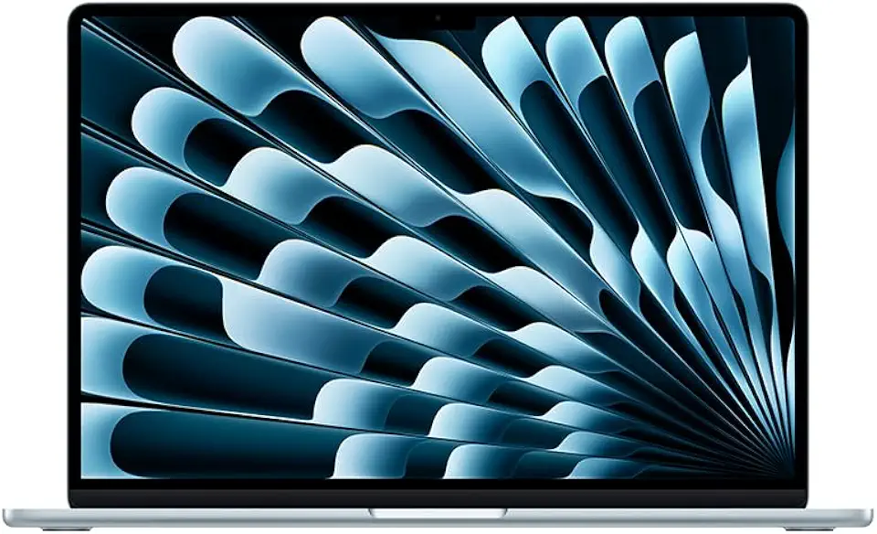 Apple 2025 MacBook Air (de 15 polegadas, Processador M4 da Apple com CPU 10‑core e GPU 10‑core, 24GB Memória unificada, 512 GB) - Azul céu