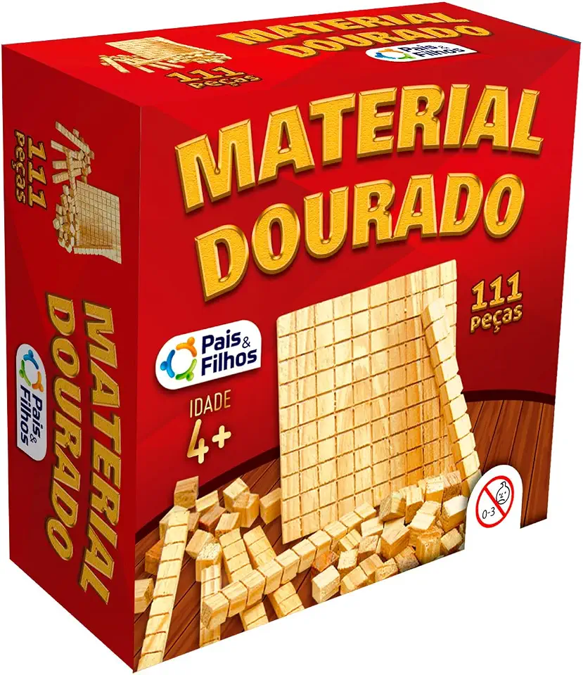 Pais & Filhos, Material Dourado Com 111 Peças,Vermelho