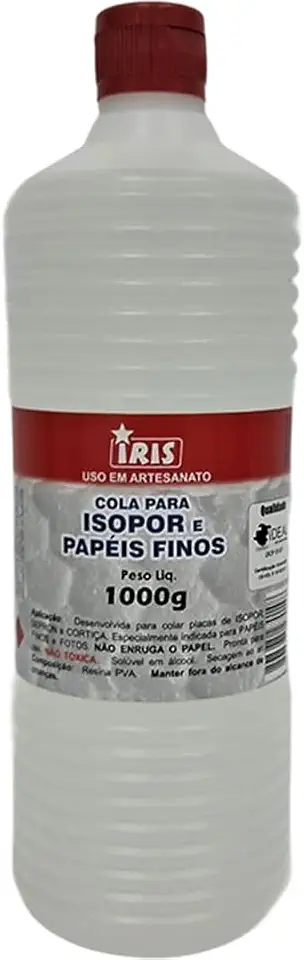 Cola para Isopor, Íris, 1 Kilo