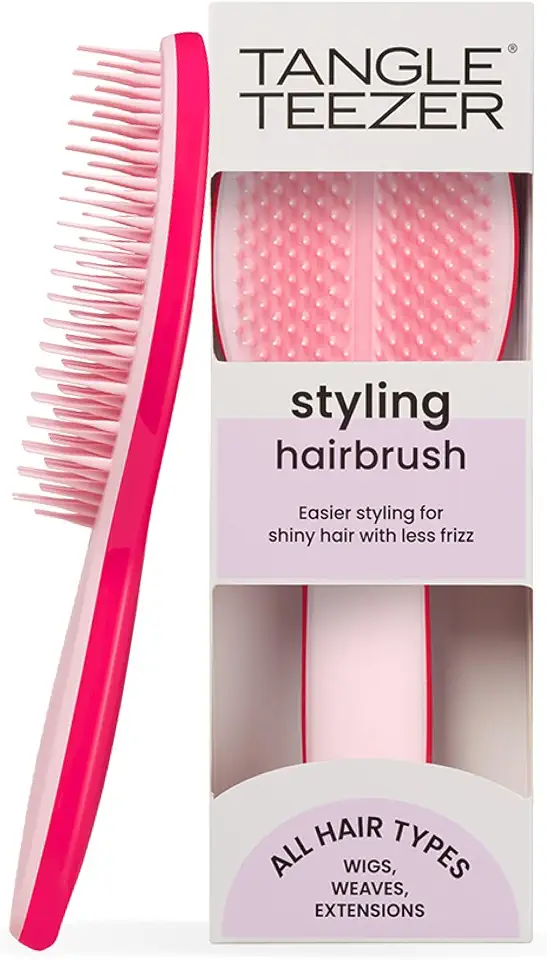 Tangle Teezer - Escova de cabelo para finalização The Ultimate Styler para todos os tipos de cabelo, úmido e seco. Cor: Rosa