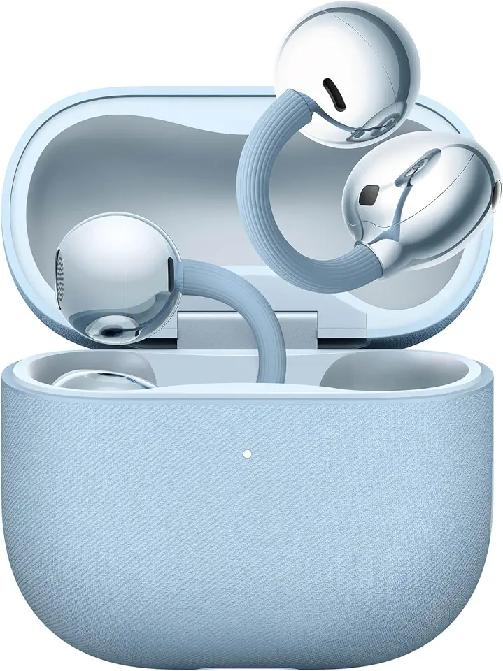 Fone de Ouvido Sem Fio, HUAWEI FreeClip 2, Design em C, Audição Adaptativa Open-ear, Até 38 Horas Bateria com Grande Autonomia, Fone de Ouvido para Corrida Esportivo, IP57, Azul