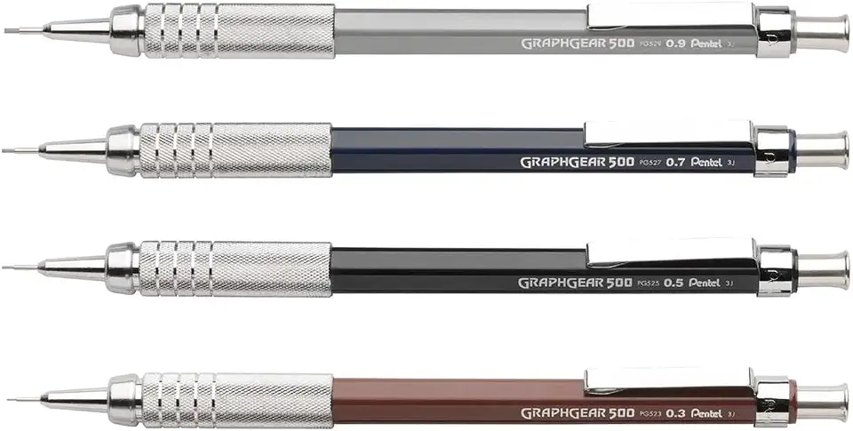 KIT LAPISEIRA PENTEL GRAPHGEAR 500-0,3-0,5-0,7-0,9