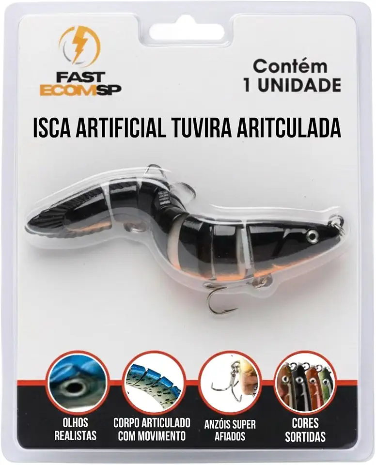 LEGNA Isca Artificial Articulada Tucunaré Dourado Pirarara, 1 Unidade