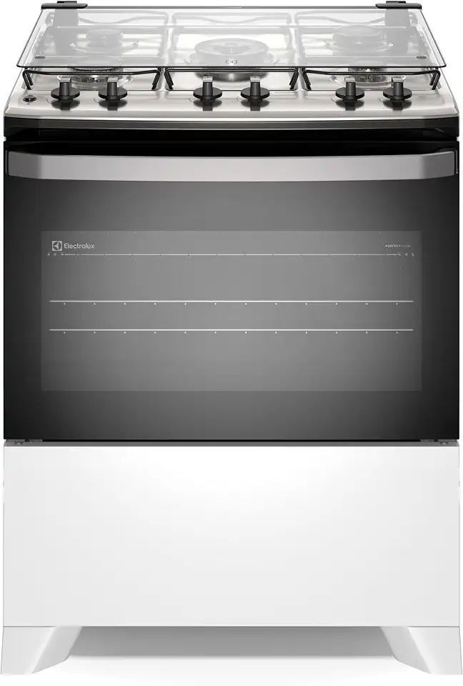 Electrolux Fogão 5 bocas Electrolux Branco Efficient Mesa Inox, PerfectCook e VaporBake® (FE5IW) Bivolt