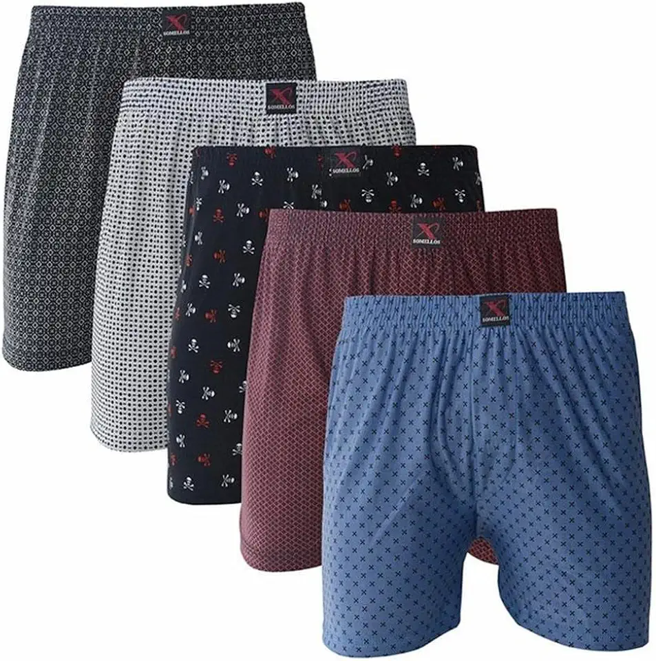 Kit com 3 ou 5 Cueca Samba Canção Adulto Somellos P ao EXGG