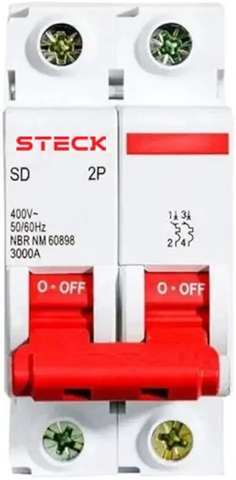 Disjuntor Série Sd62 40a 2p Curva C 3ka Steck Gelo 40a