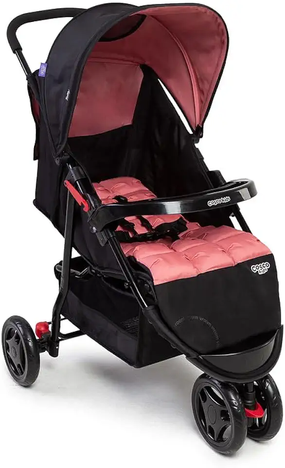 Carrinho de Bebê Cosco Kids, Toffy, Rosa Noite