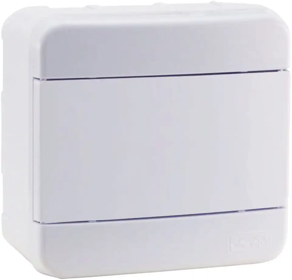 Force Line - Quadro Distribuicao 4 Disjuntores Din Branco - Sobrepo