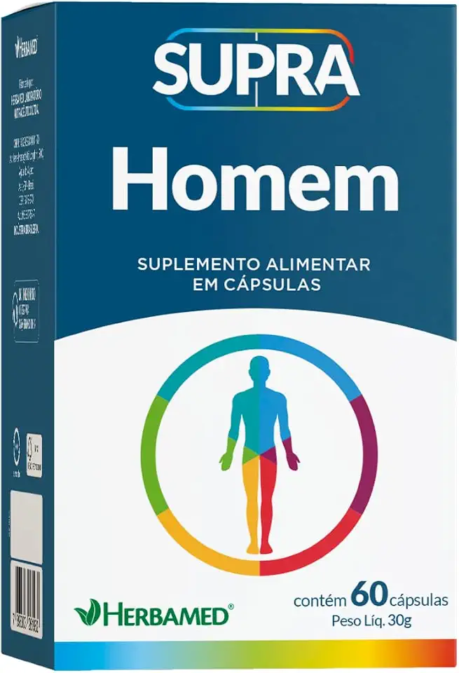 Supra Homem Polivitamínico - 60 Cápsulas - Herbamed, Herbamed