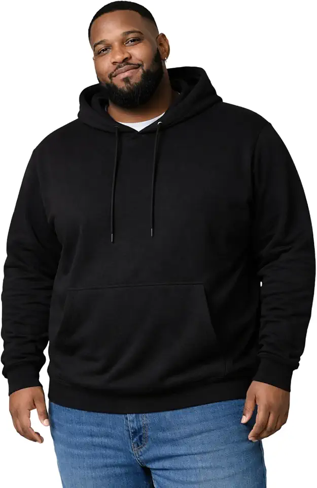 Casaco Blusa Moletom Plus size Masculino Com capuz Flanelado Inverno