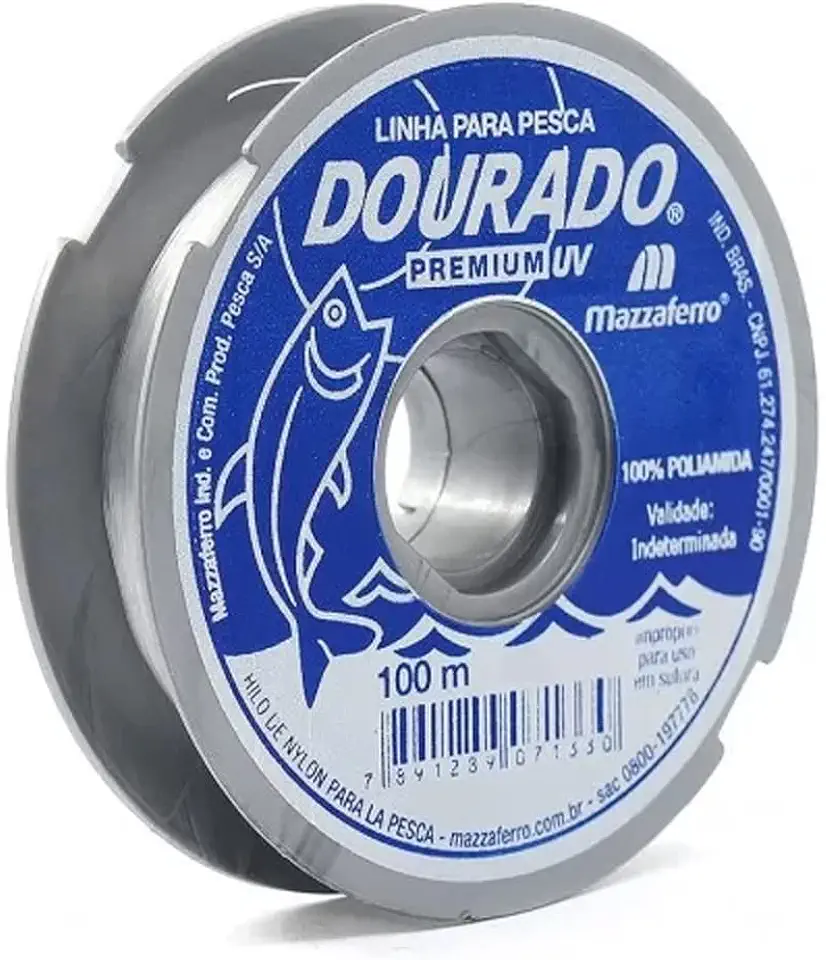 Linha para Pesca 0,30mm c/100m Dourado Mazzaferro