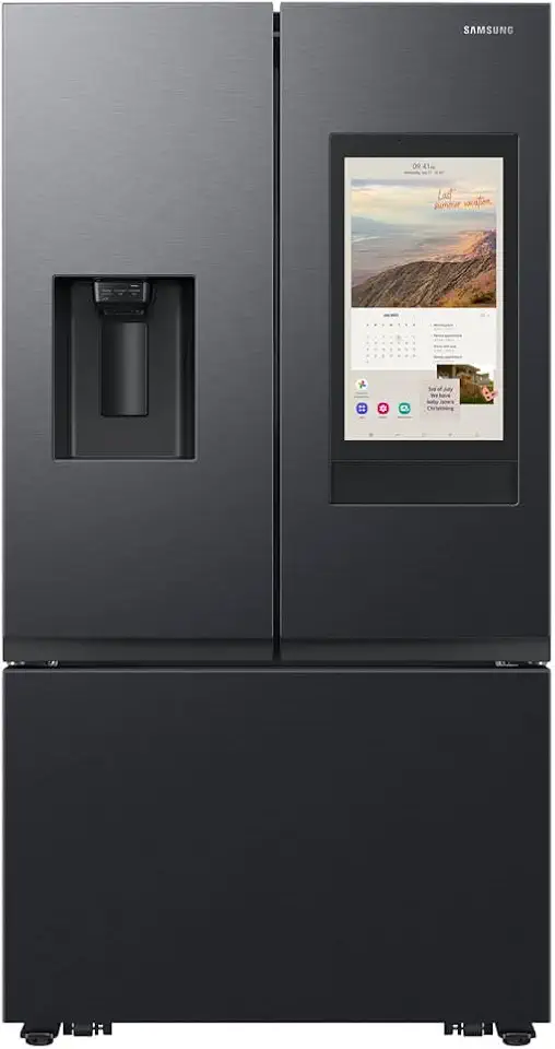 Geladeira Samsung Family Hub French Door RF27 com Soundbar com Dispenser de Água e Gelo 707L Black Inox - 127V