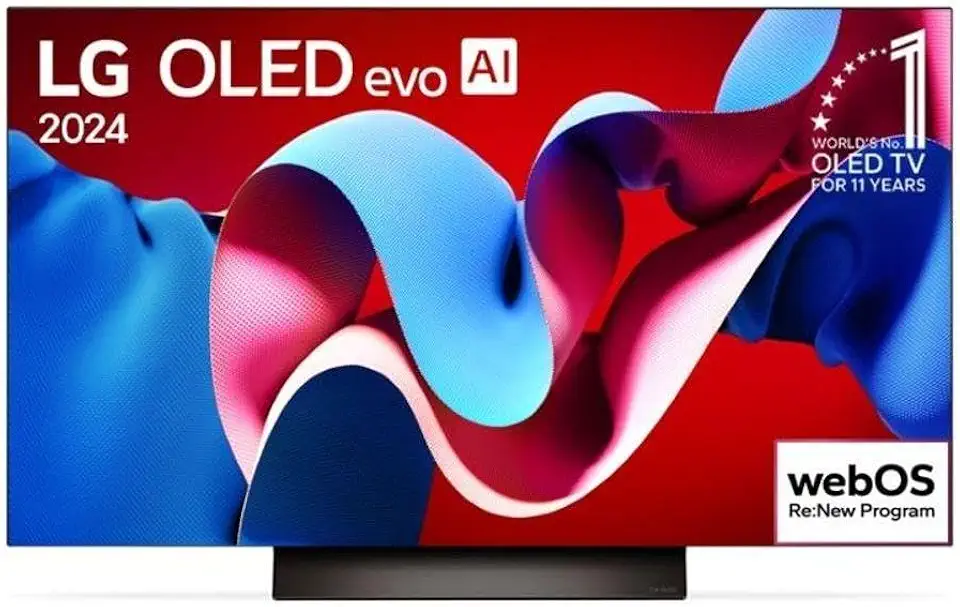 Smart TV 4K 77" LG OLED evo OLED77C4 Processador α9 Ger7 AI Painel 144Hz Intensificador de Brilho Design Ultra Slim Dolby Vision Dolby Atmos