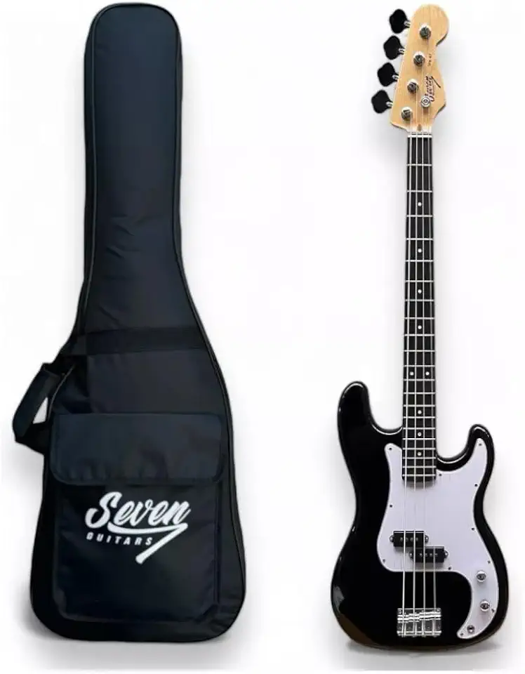 Contrabaixo Precision Bass Seven SPB-47 Bk Preto 4c Com Bag