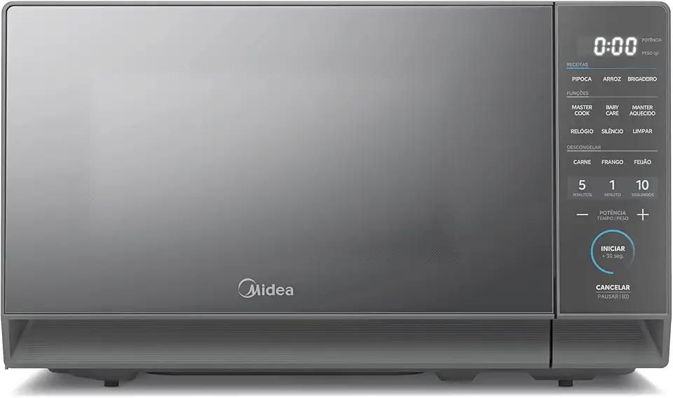 Micro-ondas 20L Prata Porta Espelhada MasterCook Midea 220V