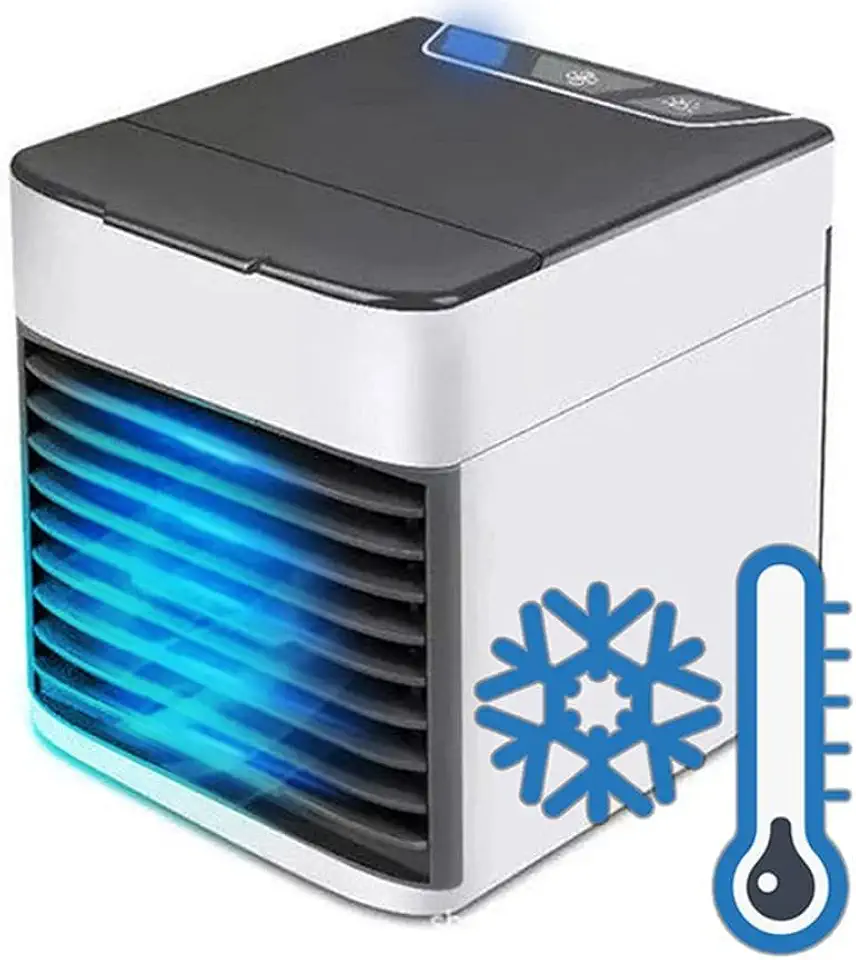 Mini Ar Condicionado Portátil Arctic Air Cooler Umidificador Climatizador Luz Led
