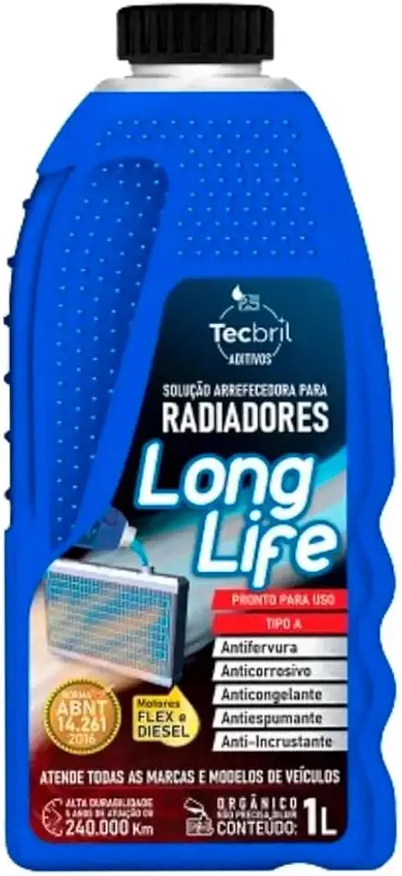 Aditivo Radiador Long Life Azul 1L Tecbril Bas