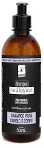 SPARTAN Hair & Body Wash Shampoo 2 em 1 para Cabelo e Corpo, Fragrância Sálvia e Alecrim, com D-Pantenol e Glicerina, 500 ml, Líquido