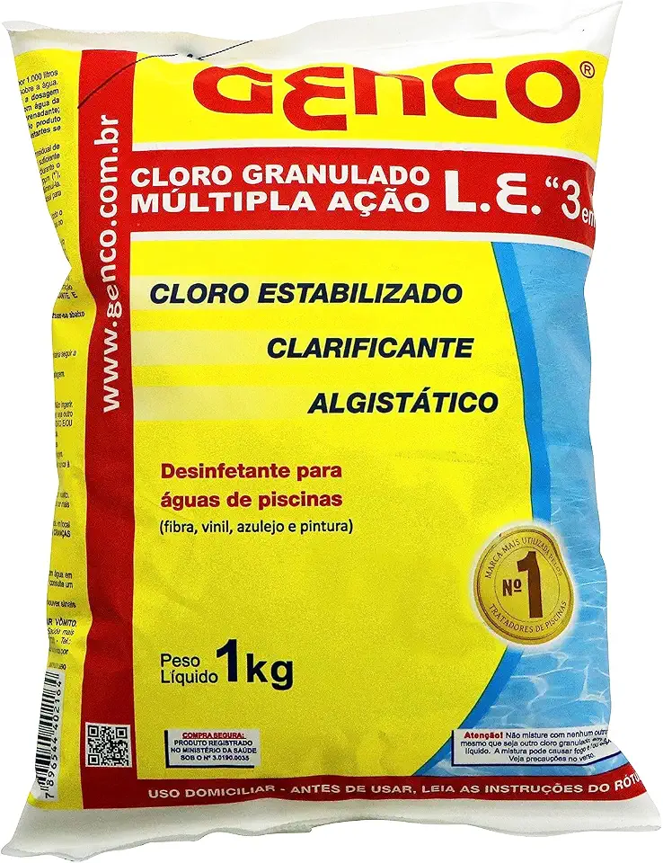 GENCO L. E. CLORO GRAN. 1kg MULTIPLA ACAO