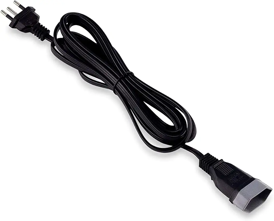 Force Line - Cordão Prolongador Tripolar 10A 3 Metros Bivolt Preto