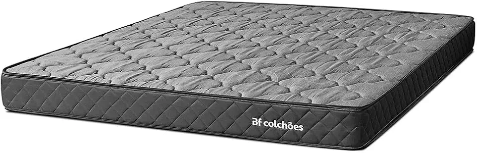Colchão Queen Espuma D45 Extra Firme Certificada 158x198x17cm - BF Colchões