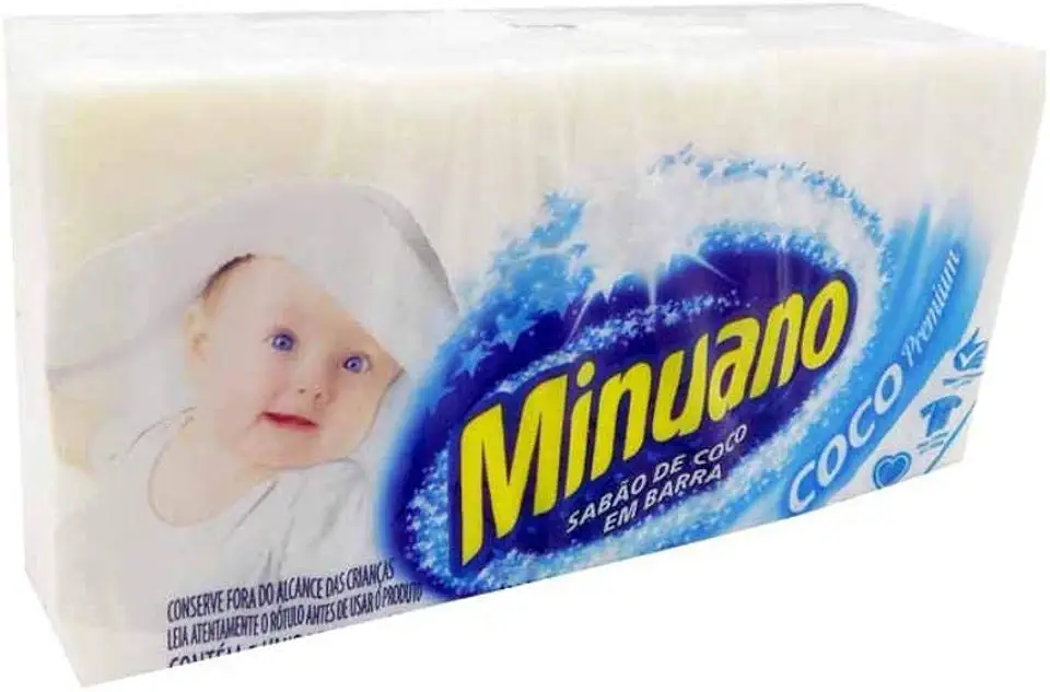 Sabão de Coco Minuano Pack com 06 5X100G, Minuano, Branco, Médio, pacote de 5