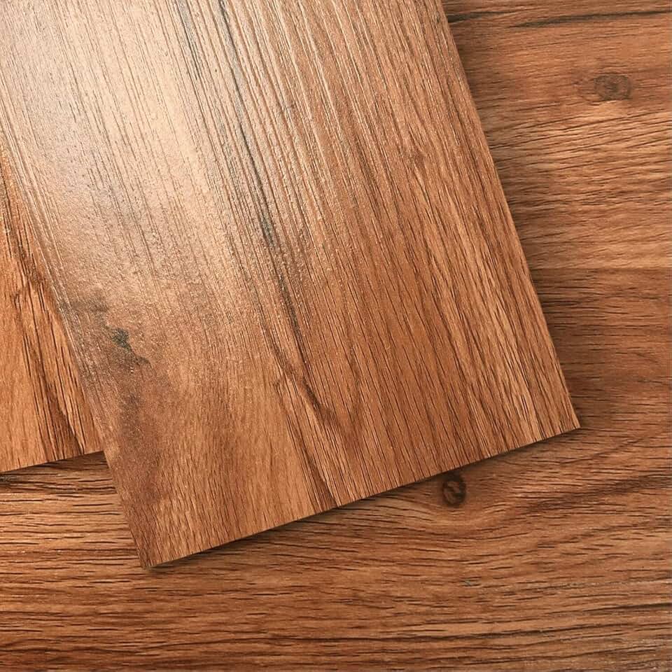 Piso Vinílico Autocolante Adesivo em Régua Amadeirada 5M² 91x15,2cm IPPAX (Cerezo rústico)